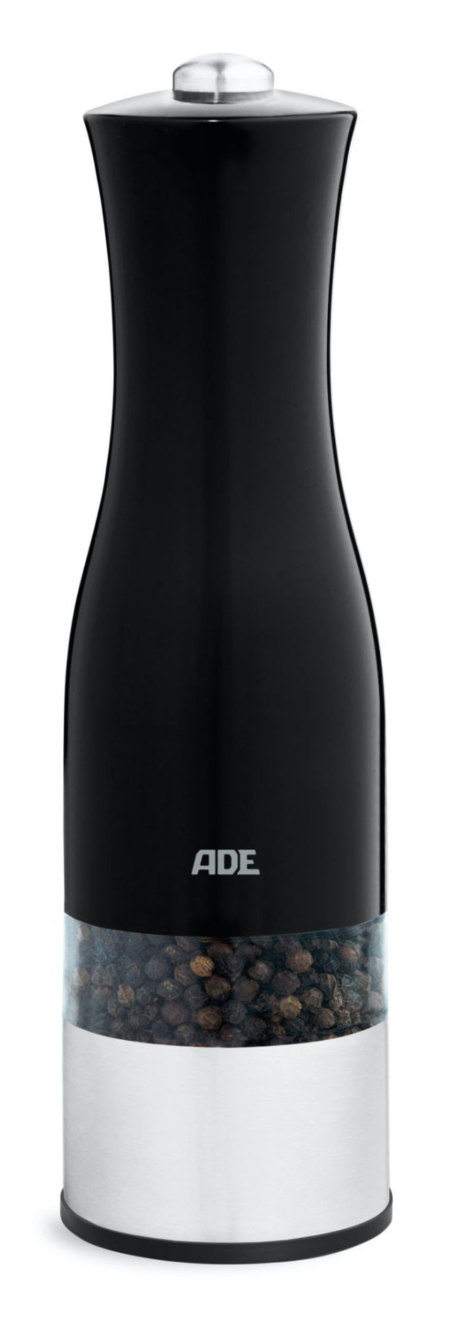 ADE Salz-/Pfeffermühle 20,5 cm, Keramik, Schwarz, batteriebetrieben