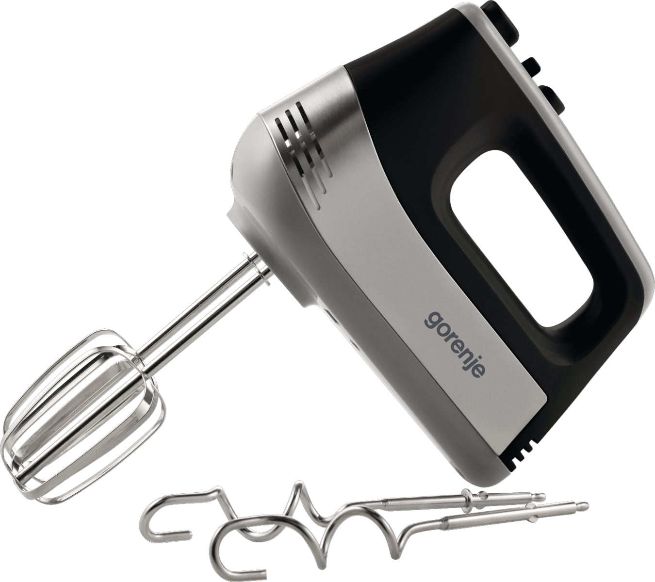 Gorenje Handmixer M500DCBK – 500 W, 5 Stufen, spülmaschinenfest – Schwarz