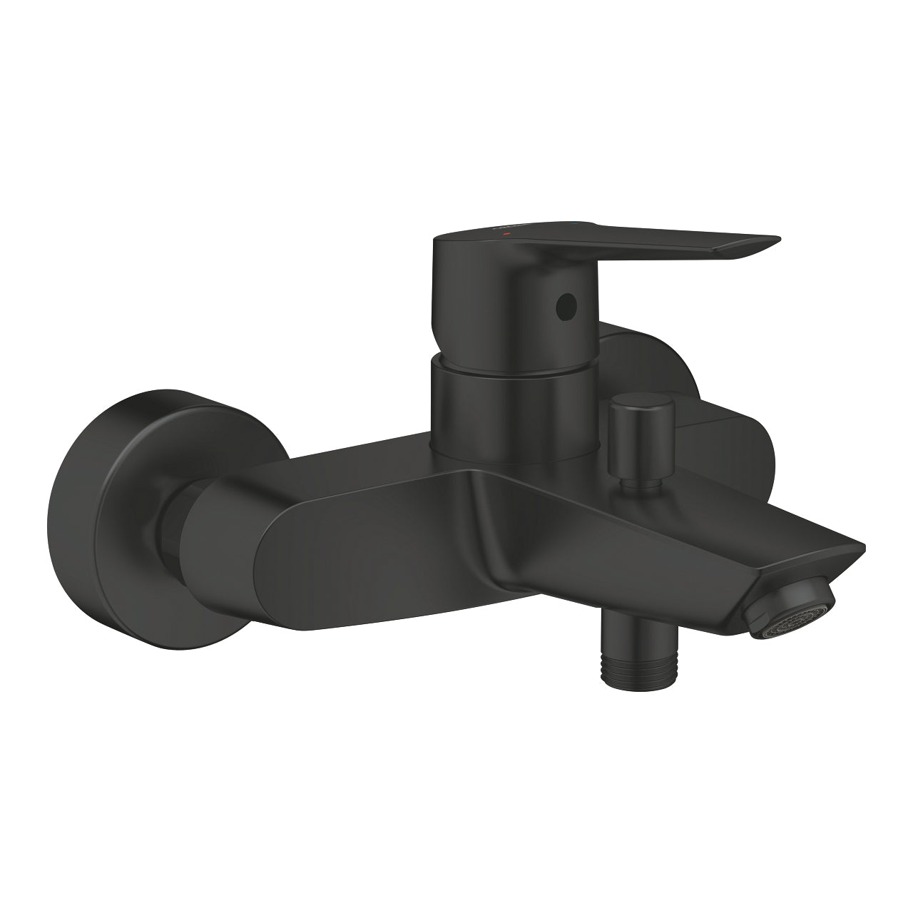 GROHE Start Badebatterie – 17×15,6×9,6 cm, Metall, Einhebelmischer (Aufputz), Schwarz
