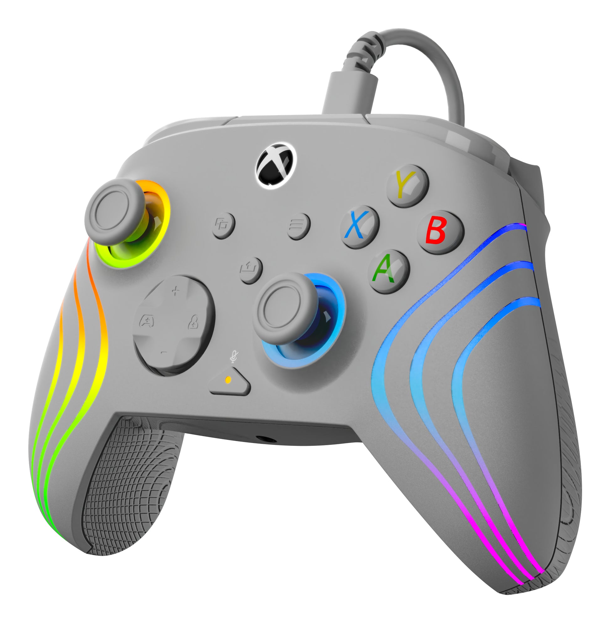 Turtle Beach Afterglow Wave – Gamepad – USB (USB-C), RGB, Hall-Effekt-Trigger – für Xbox & PC, Grau