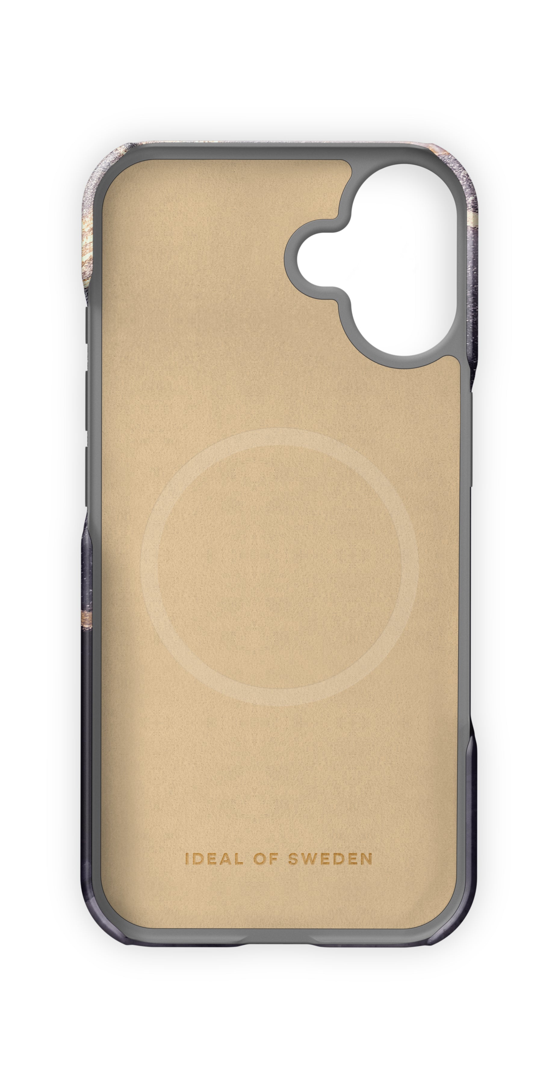 iDeal of Sweden Backcover – für Apple iPhone 16 Plus, MagSafe, PC+recyceltes Polyester, Golden Twilight Marble