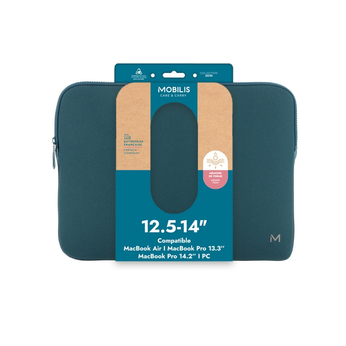 Mobilis Notebook-Schutzhülle bis 14" – Blau/Grau