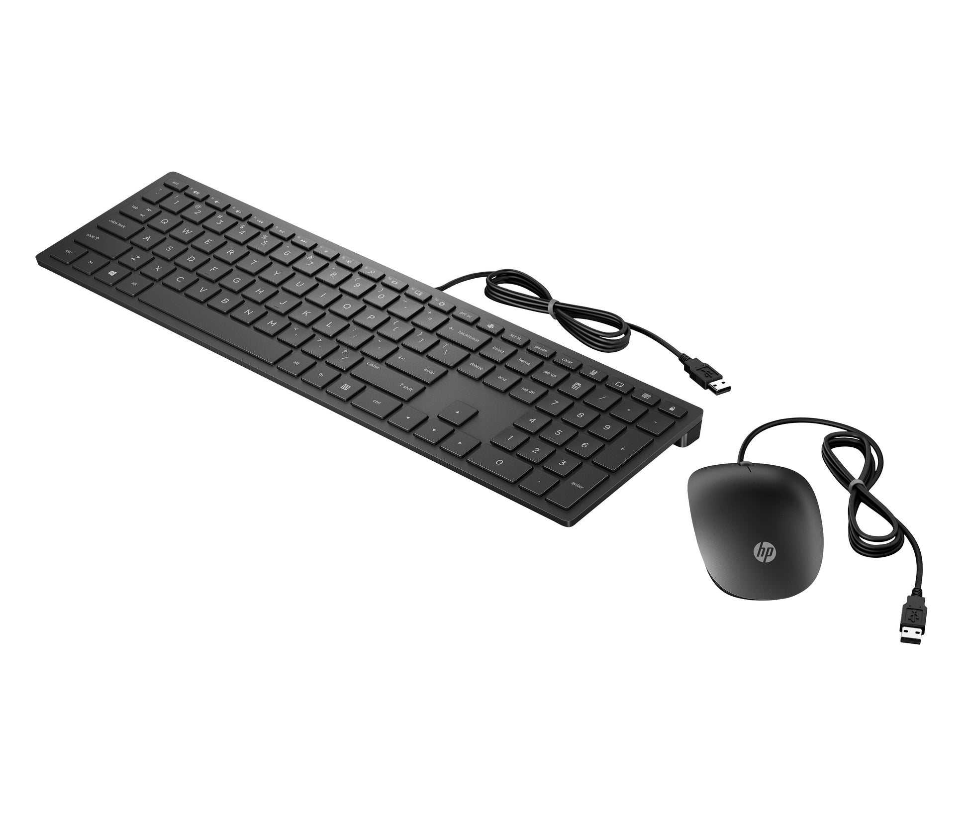 HP Pavilion 300 – Tastatur- und Maus-Set – Kabelgebunden, USB – Schwarz