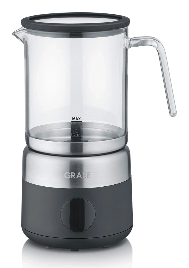 Graef Milchaufschäumer MS802 – 400 ml, 600 W, spülmaschinenfest – schwarz/edelstahl