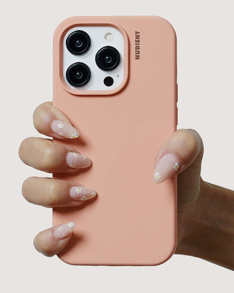 Nudient – Backcover Base – für Apple iPhone 15 Plus – Pfirsich Orange
