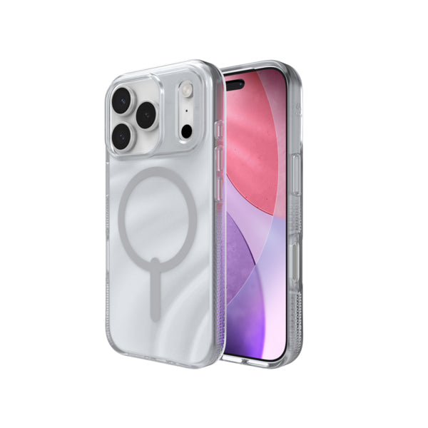 ZAGG Milan Snap Backcover – für Apple iPhone 17 Pro, MagSafe, Graphen, Silber, bis 4 m Sturzsicher