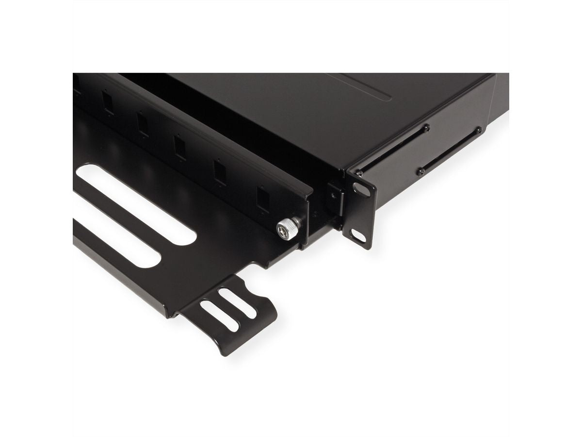 ROLINE Patchpanel LWL – 12× SC-Simplex oder LC-Duplex, 19", 1U, schwarz