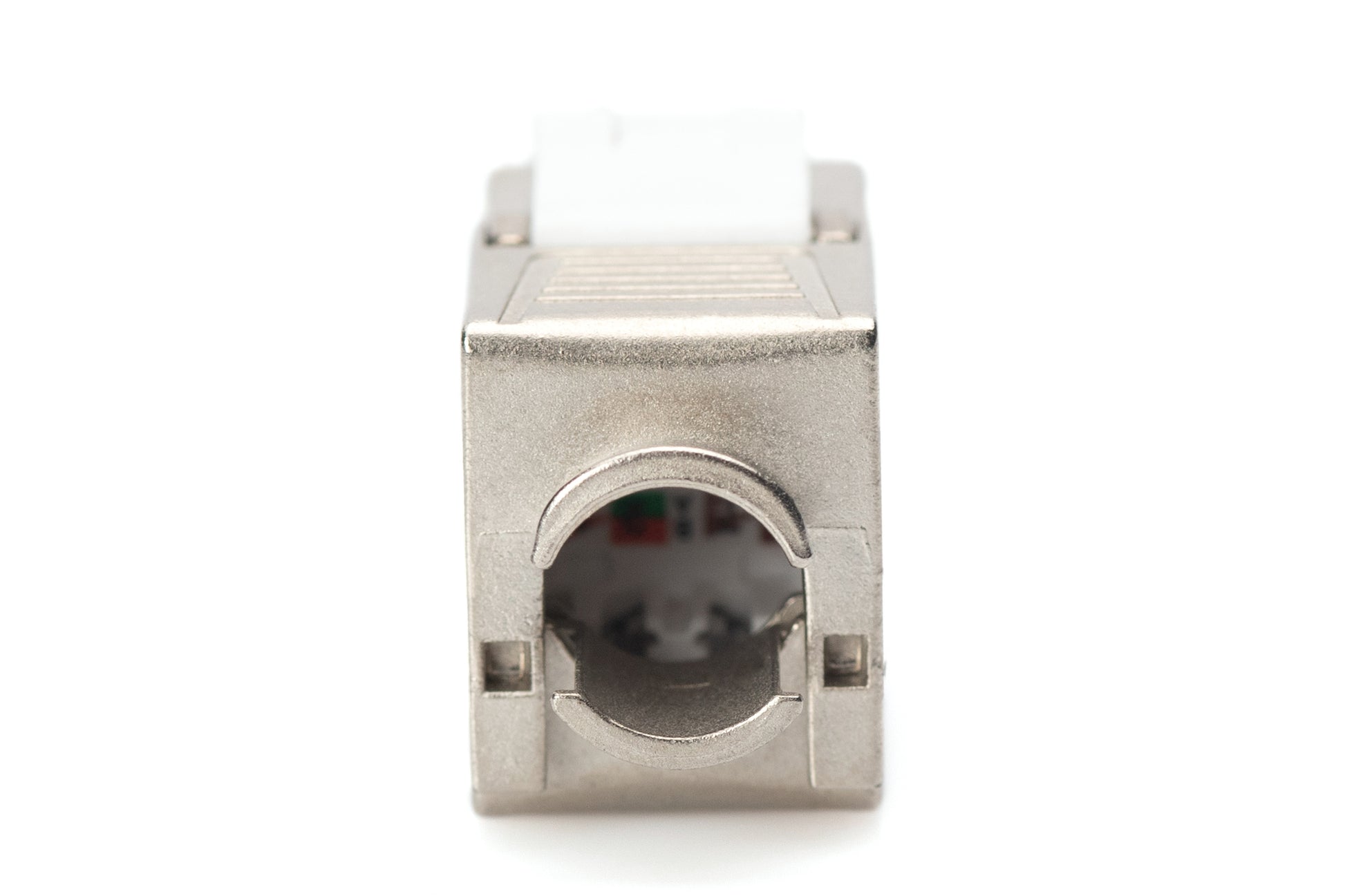 Digitus Keystone-Modul – Cat6a (10GBase-T), geschirmt, RJ-45 auf LSA, flach, PoE (802.3af/at/bt), 8 Stk.