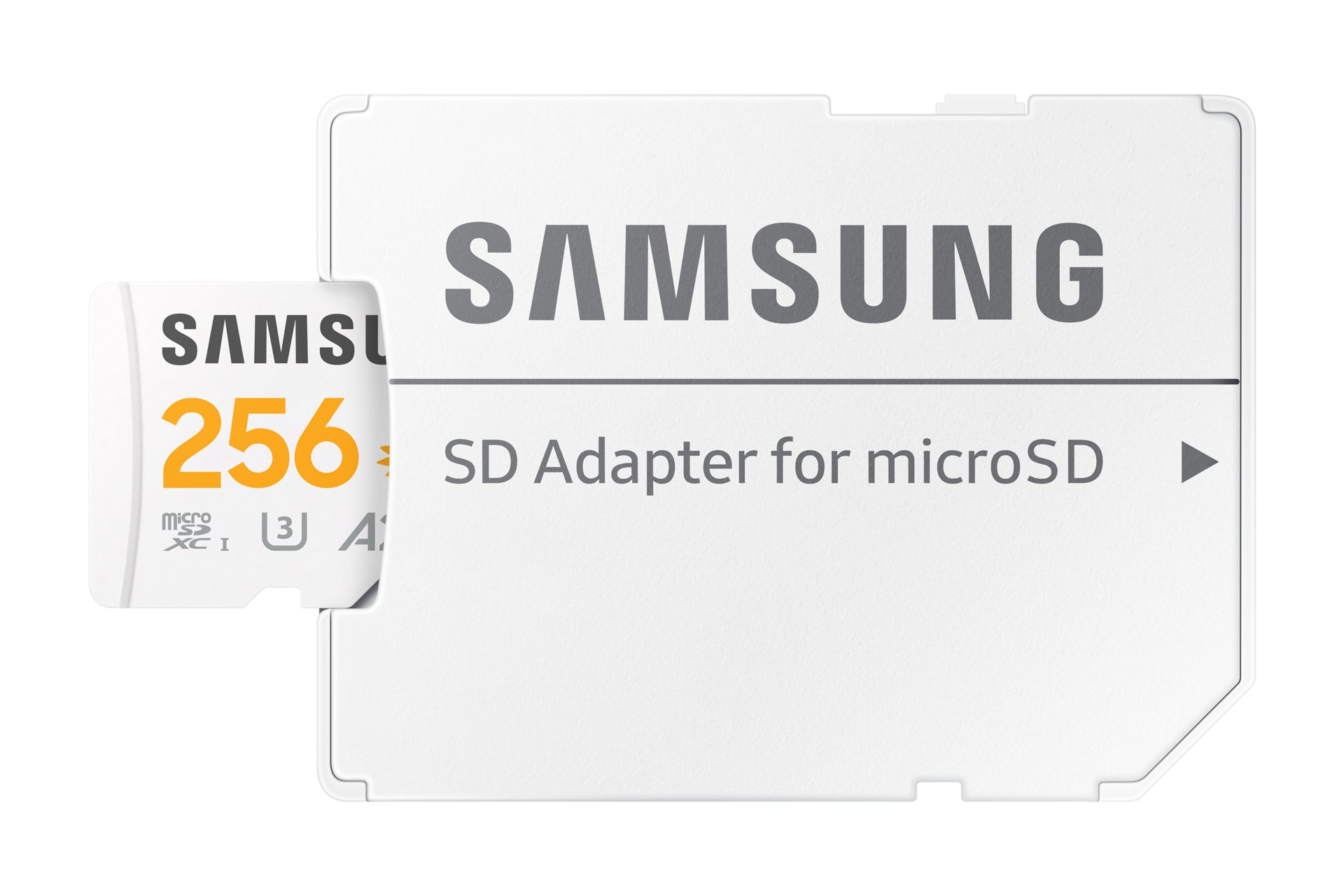 Samsung MB-MD256S microSDXC 256 GB – UHS-I, Klasse 10, U3, V30, A2, 180/130 MB/s, inkl. SD-Adapter