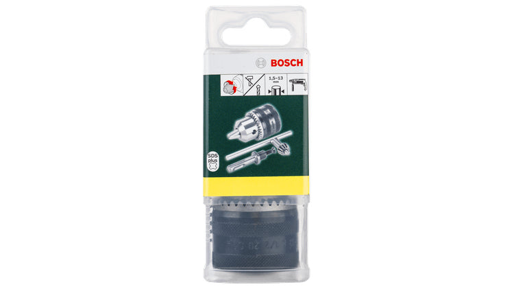 Bosch Bohrfutteradapter 1,5–13 mm × 150 mm Edelstahl SDS Plus – mit Bohrfutter