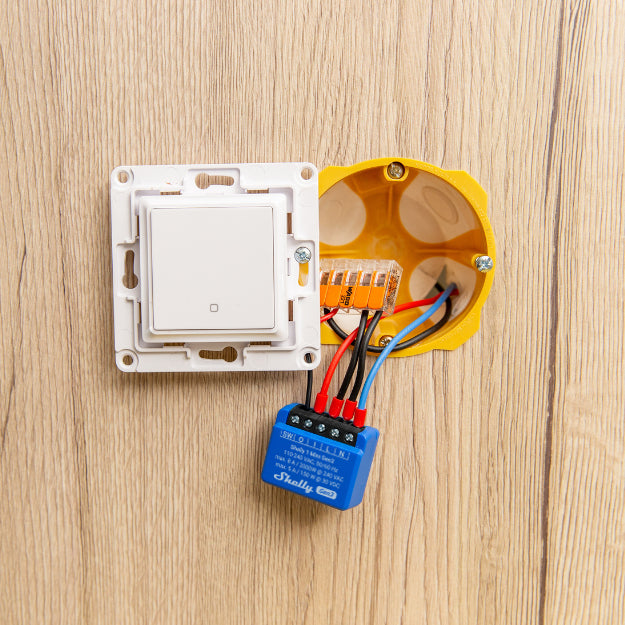 Shelly 1 Mini Gen3 – Zubehör – Schaltaktor, WLAN, Bluetooth, 8 A – für Amazon Alexa, Google Assistant