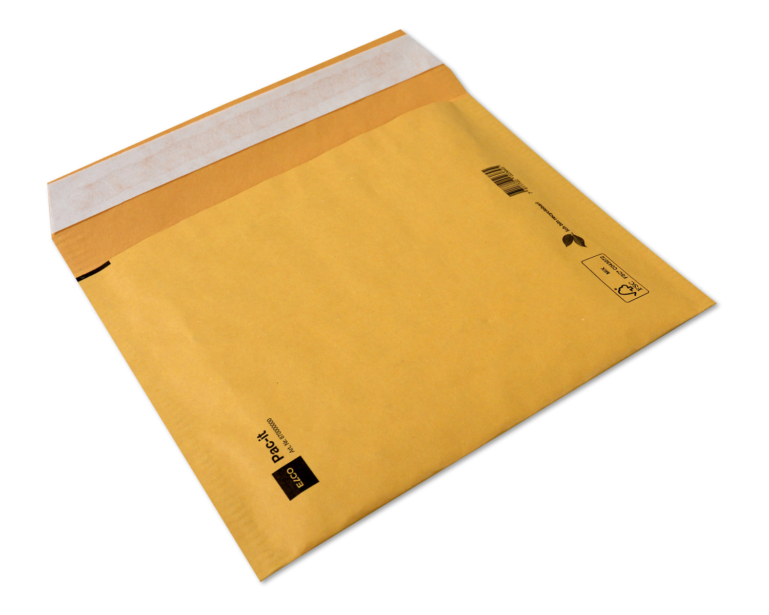 Elco Papierpolstertasche – 200 × 175 mm, braun, FSC-zertifiziert, selbstklebend – 100 Stück