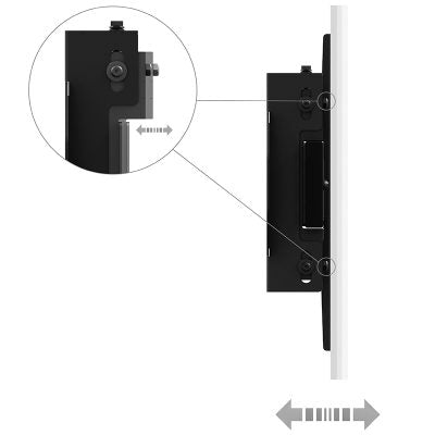 Hagor Wandhalterung – Neigbar – 65–98" – VESA 300×300–600×800 – bis 150 kg, Höhenverstellbar – WH Synchron HD