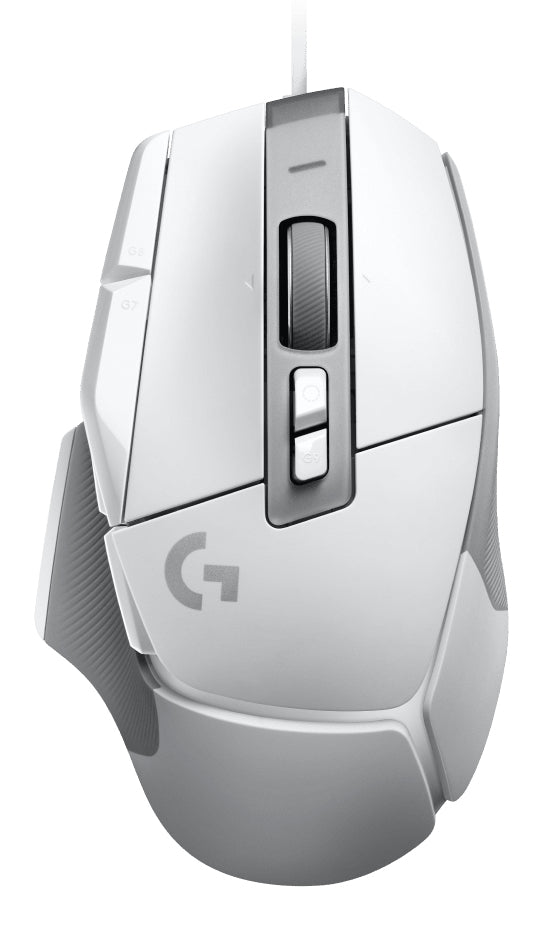 Logitech G G502 X Weiss – Gaming-Maus – Kabelgebunden (USB‑A), 25600 DPI, rechts