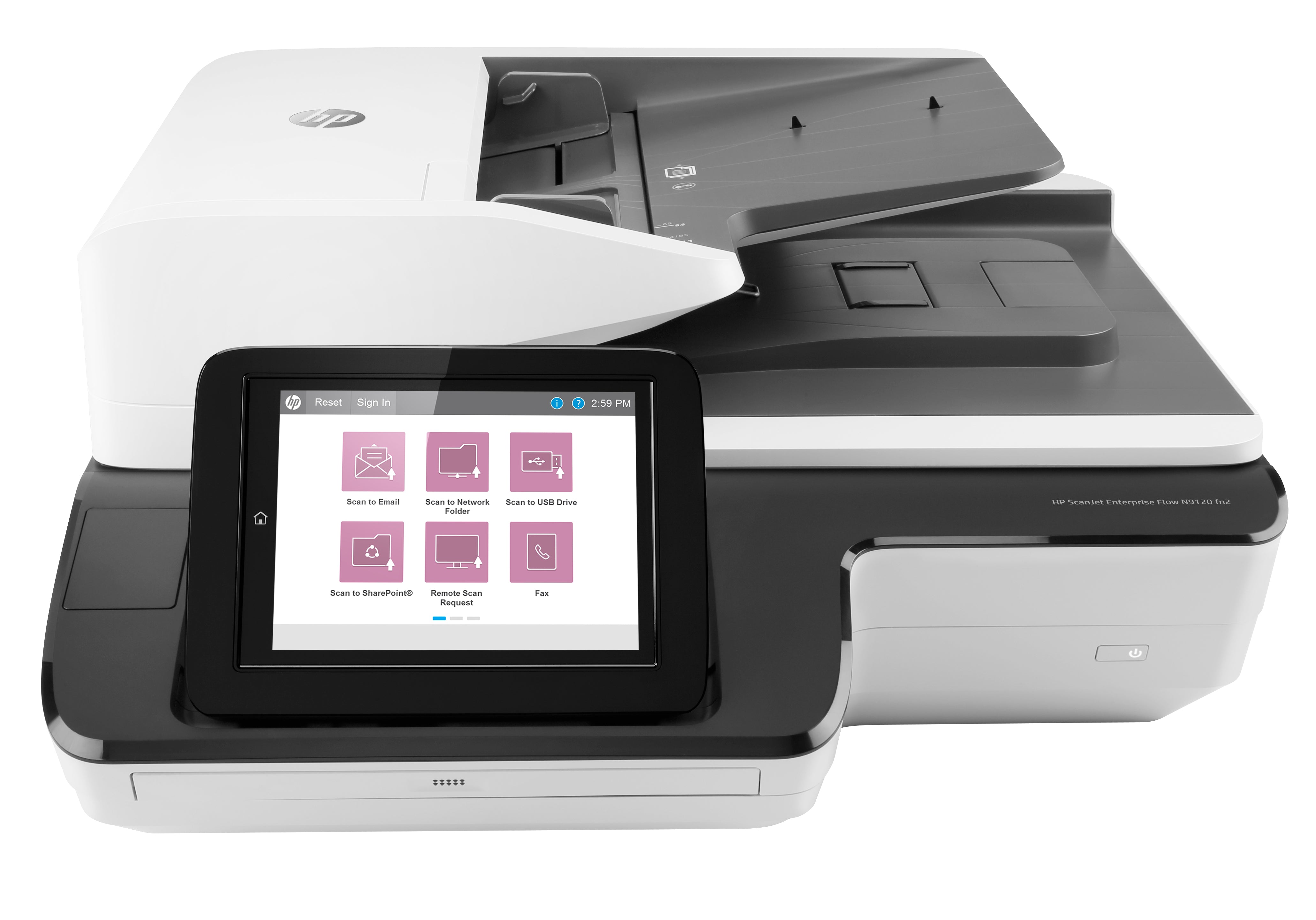 HP ScanJet Enterprise Flow N9120 – Flachbett + ADF, A3, Duplex, 120 ppm, ADF 200 Blatt, LAN