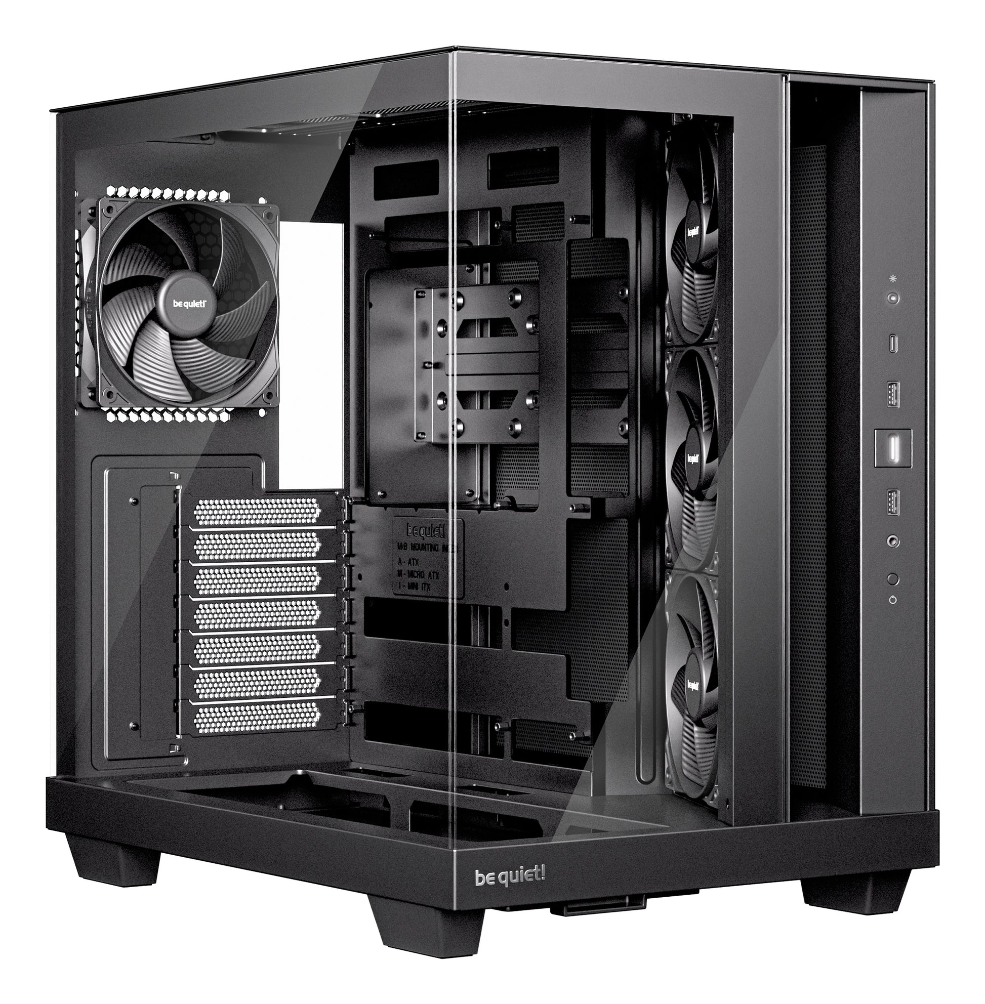 be quiet! be quiet Light Base 500 – Midi-Tower – ATX, micro-ATX, Mini-ITX, Schwarz