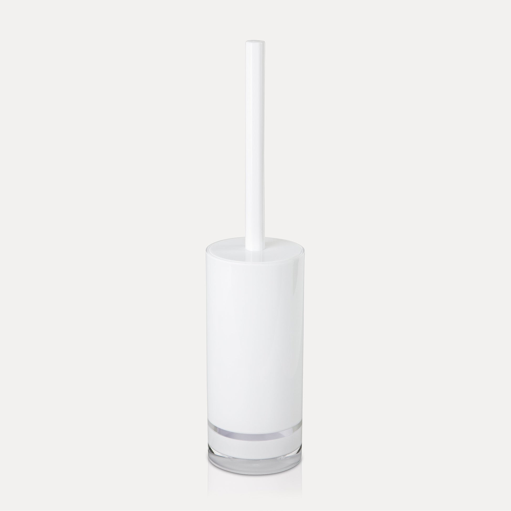 Möve WC-Garnitur Line – Acryl, Weiss, 8 × 8 × 37 cm