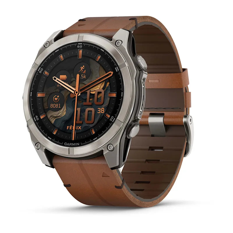 Garmin Fenix 8 AMOLED Sapphire – GPS-Smartwatch – 51 mm, 1,4", Saphirglas, 100 m, Bare Titanium