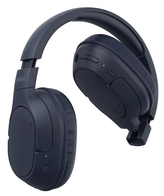 Belkin SoundForm Surround – Over-Ear Kopfhörer – kabelgebunden, Surround-Sound – Blau