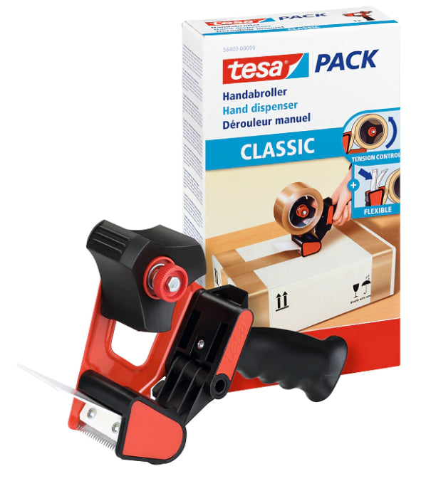 Tesa Handabroller – für 50 mm Klebebänder, Kunststoff