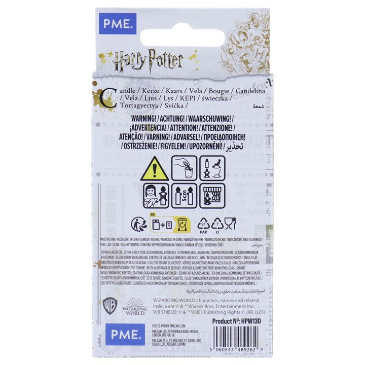 PME Geburtstagskerze Harry Potter – Weiss – 53 × 70 mm – 1 Stk