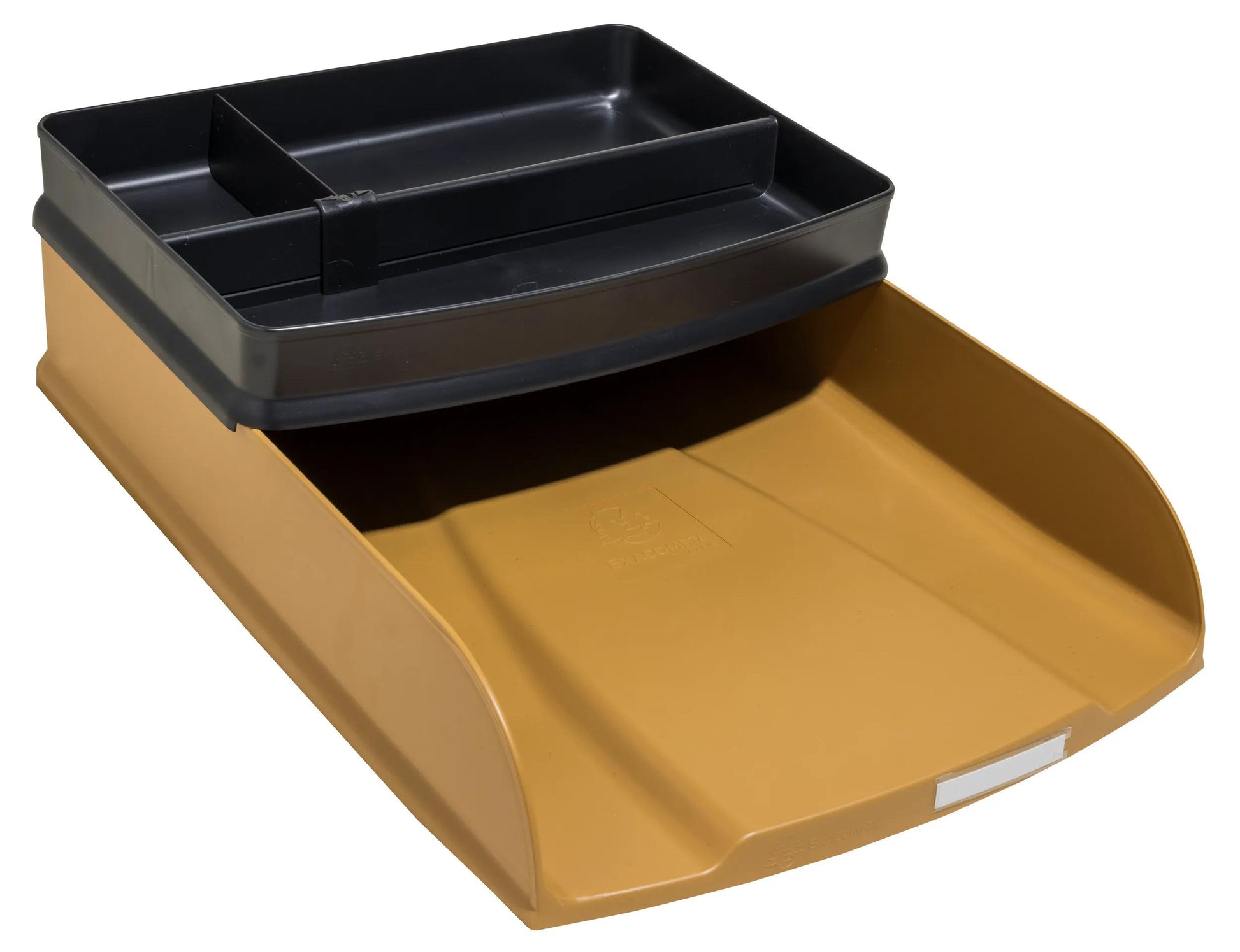 Exacompta Neo Deco – Briefkorb für A4+, hoch, Polystyrol (PS), gold, 346 × 65 × 255 mm
