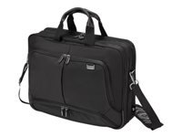 DICOTA Notebook-Tasche bis 14,1" – aus recyceltem PET, mit Schultergurt – Schwarz