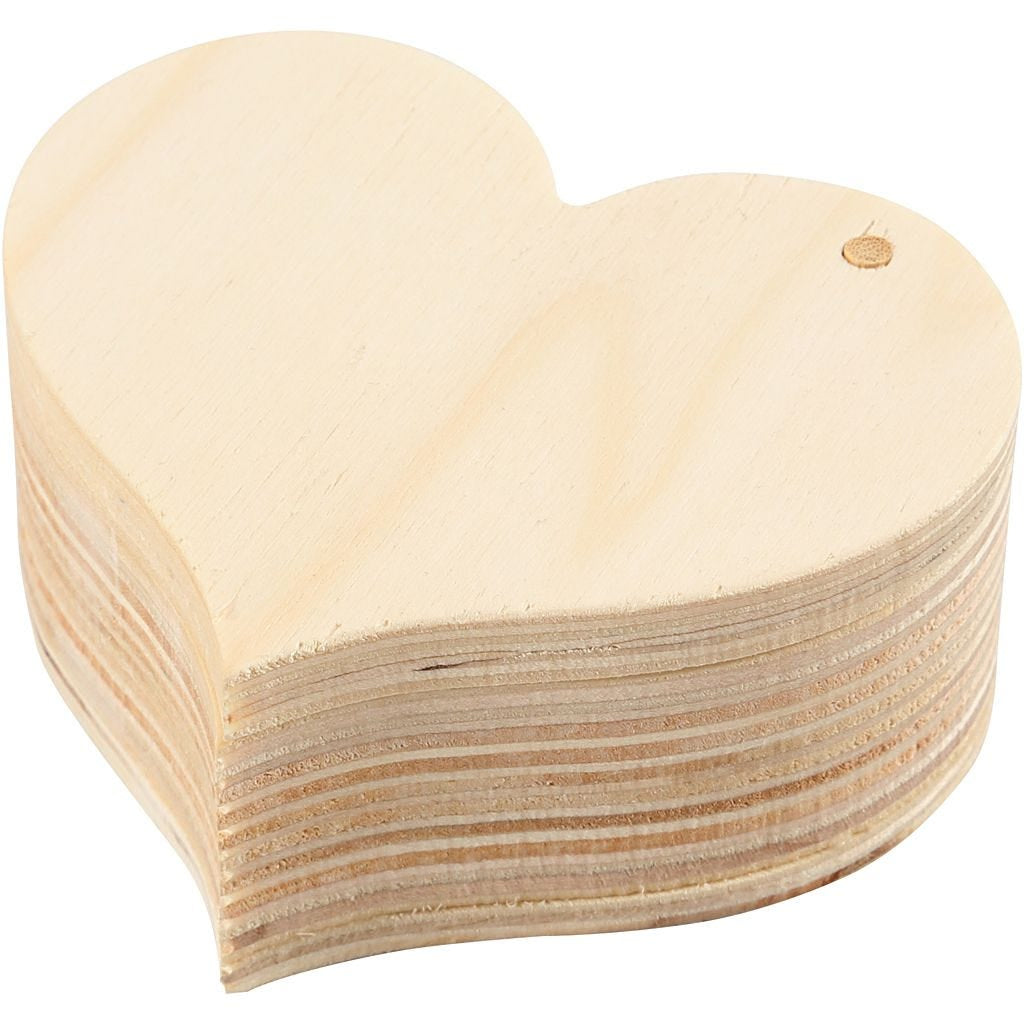 Creativ Company Aufbewahrungsbox Herz – Holz – Braun – 90 × 40 × 26 mm