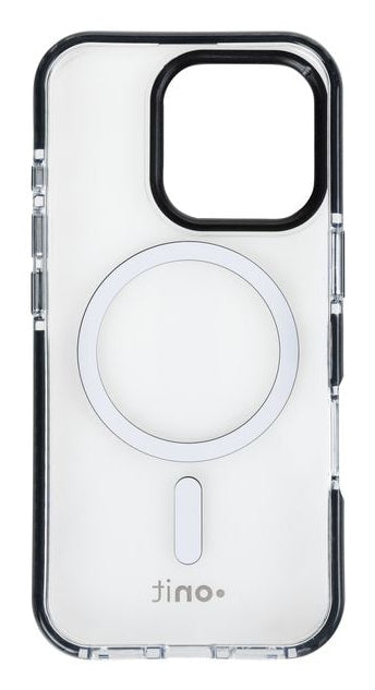 ONIT Backcover – für Apple iPhone 16 Pro, MagSafe, PC+TPE+TPU, Schwarz/Transparent, bis 3 m sturzsicher