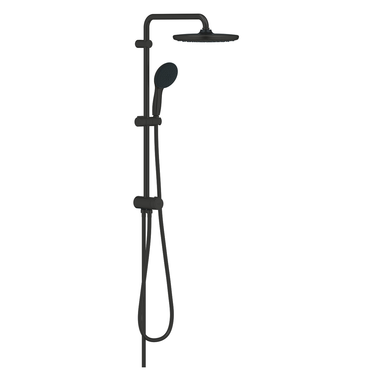 GROHE Duschsystem Vitalio Start – 25×150 cm, Kunststoff, Ohne Mischer, Schwarz