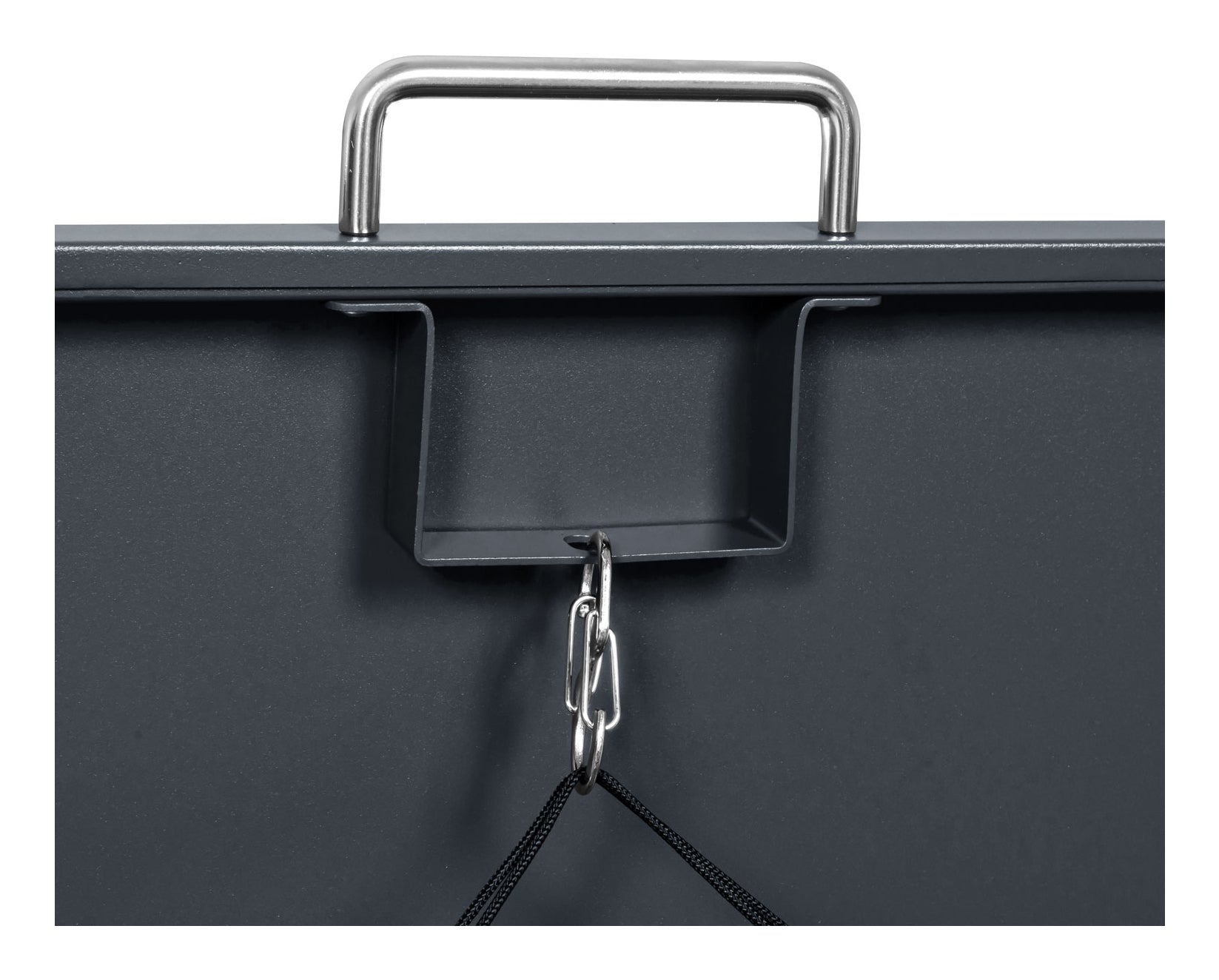 Phoenix Safe Co. Müllcontainer GB1168AWK – Stahl, rechteckig – anthrazit/Eichenholzoptik – mit Deckel