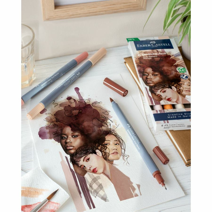 Faber-Castell Fineliner – 6er-Set – sortiert