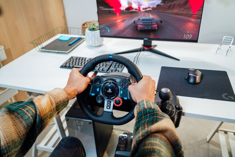 Logitech G G29 Driving Force – Lenkrad-Set – 900° Drehwinkel, Force-Feedback, USB (kabelgebunden) – für PC, PS