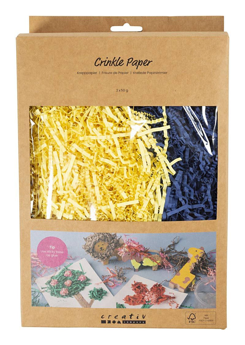 Creativ Company Papierstreifen – 0,1 kg – 3 mm – Papier – Gelb – 1 Stück