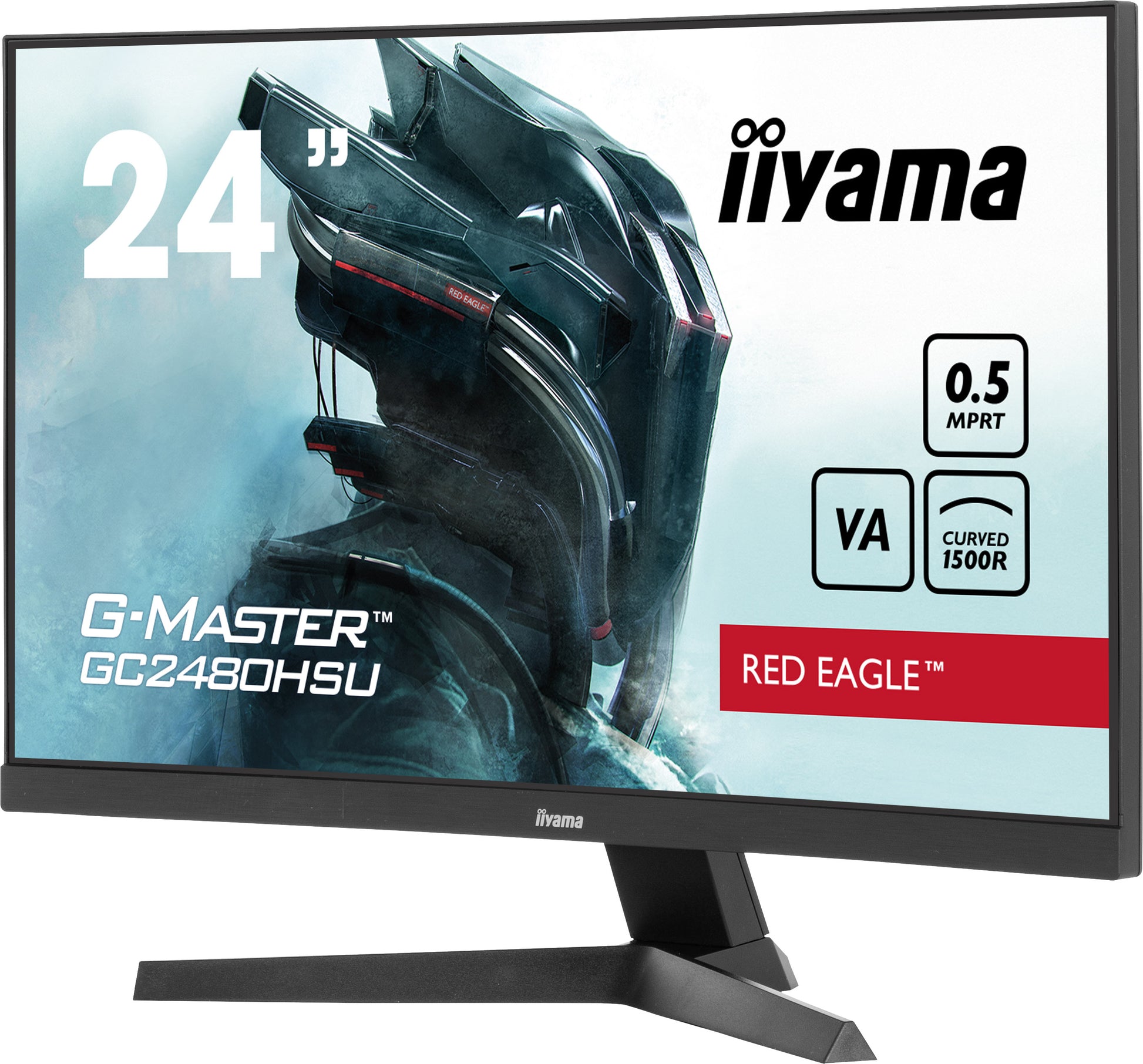 iiyama G-MASTER GC2480HSU-B1 – 24" Full HD VA 180 Hz Curved – Lautsprecher, HDR