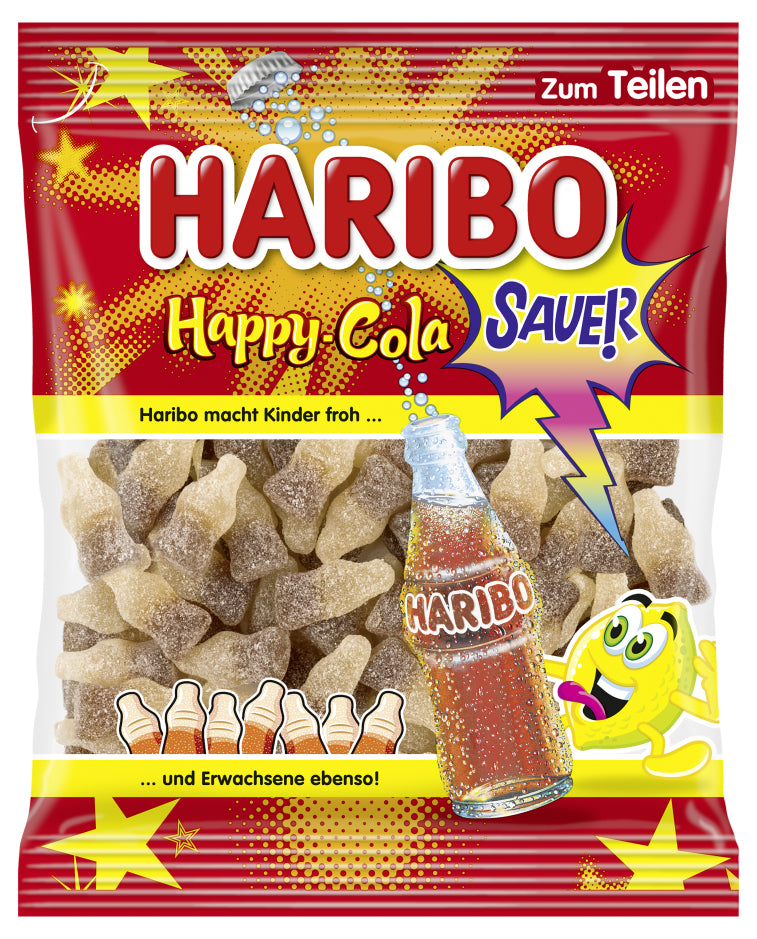 Haribo Happy Cola Gummibonbons – Cola & Zitrone – 1,2 kg