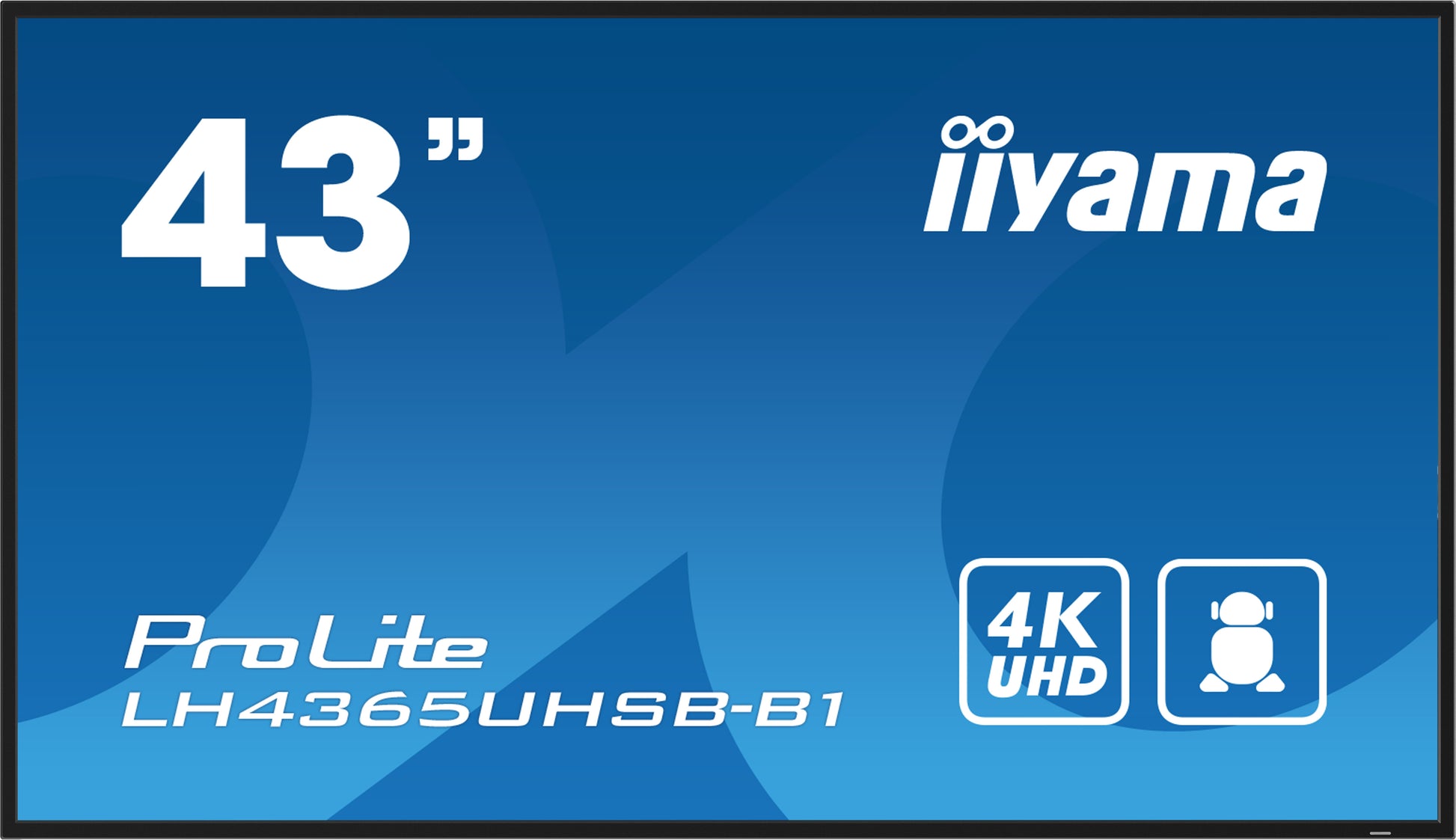 iiyama LH4365UHSB-B1 – 43" 4K Signage-Display, Android 11, 800 cd/m², 24/7