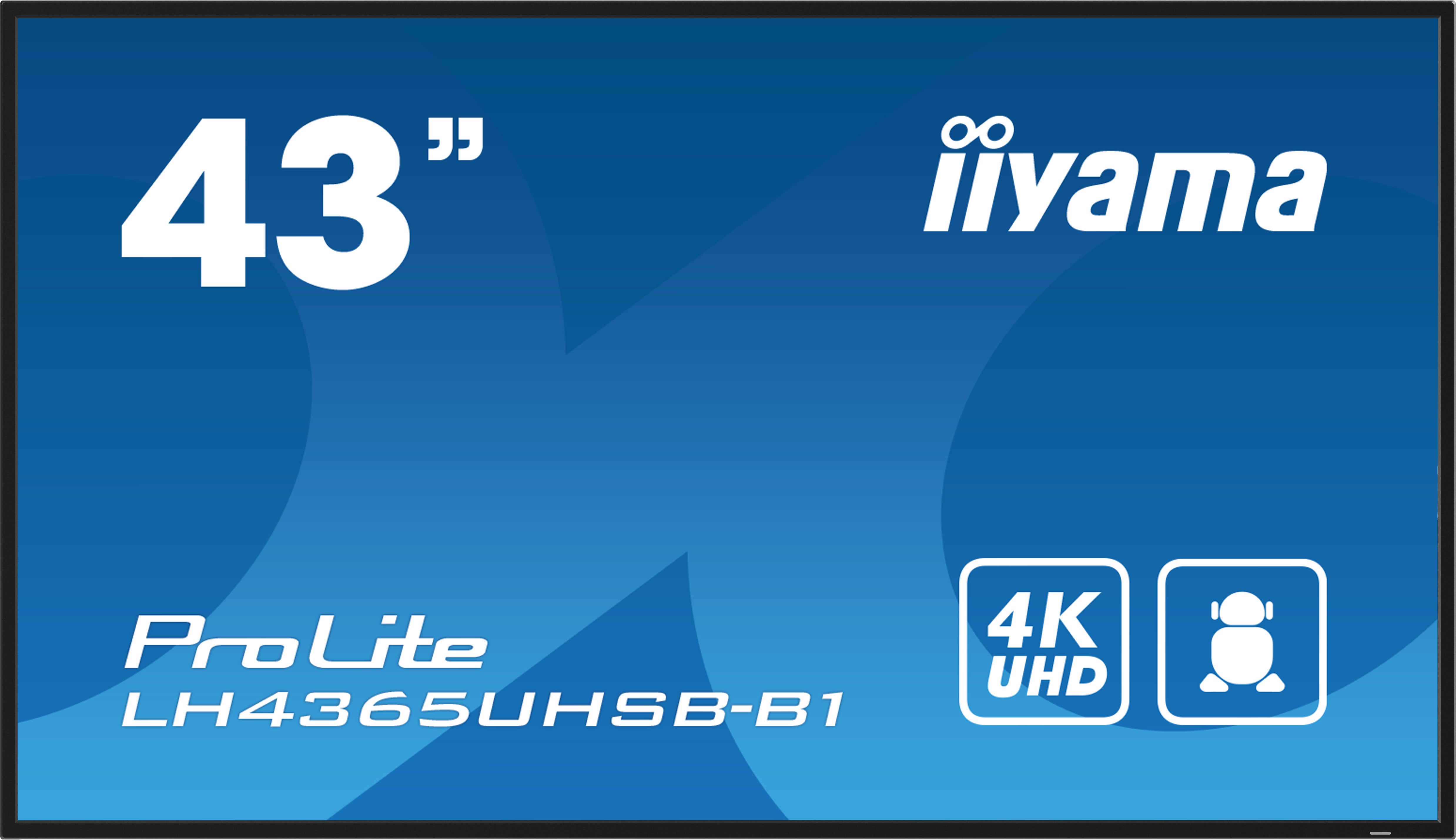 iiyama LH4365UHSB-B1 – 43" 4K Signage-Display, Android 11, 800 cd/m², 24/7
