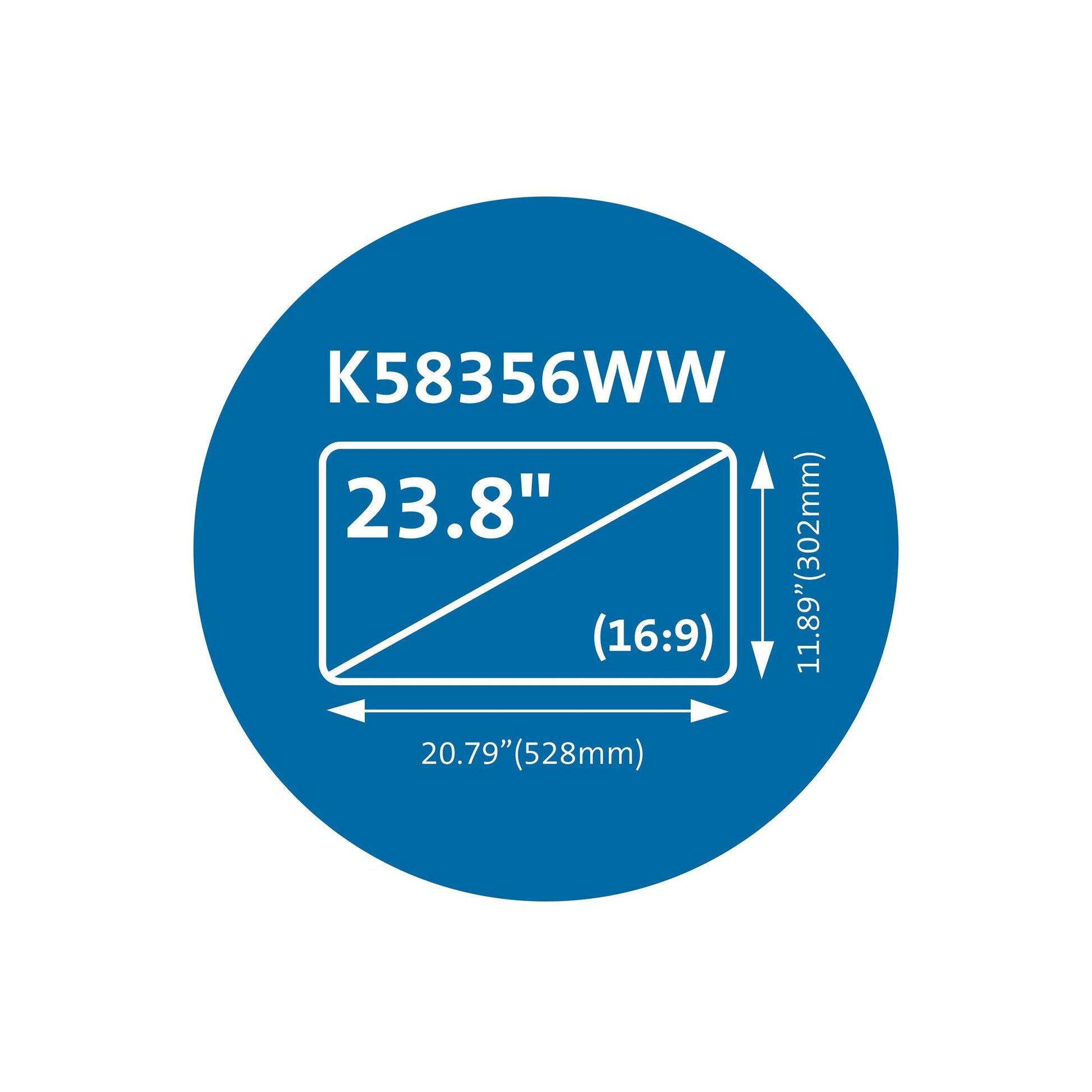 Kensington Displayschutz für Monitore bis 23,8" – Schwarz
