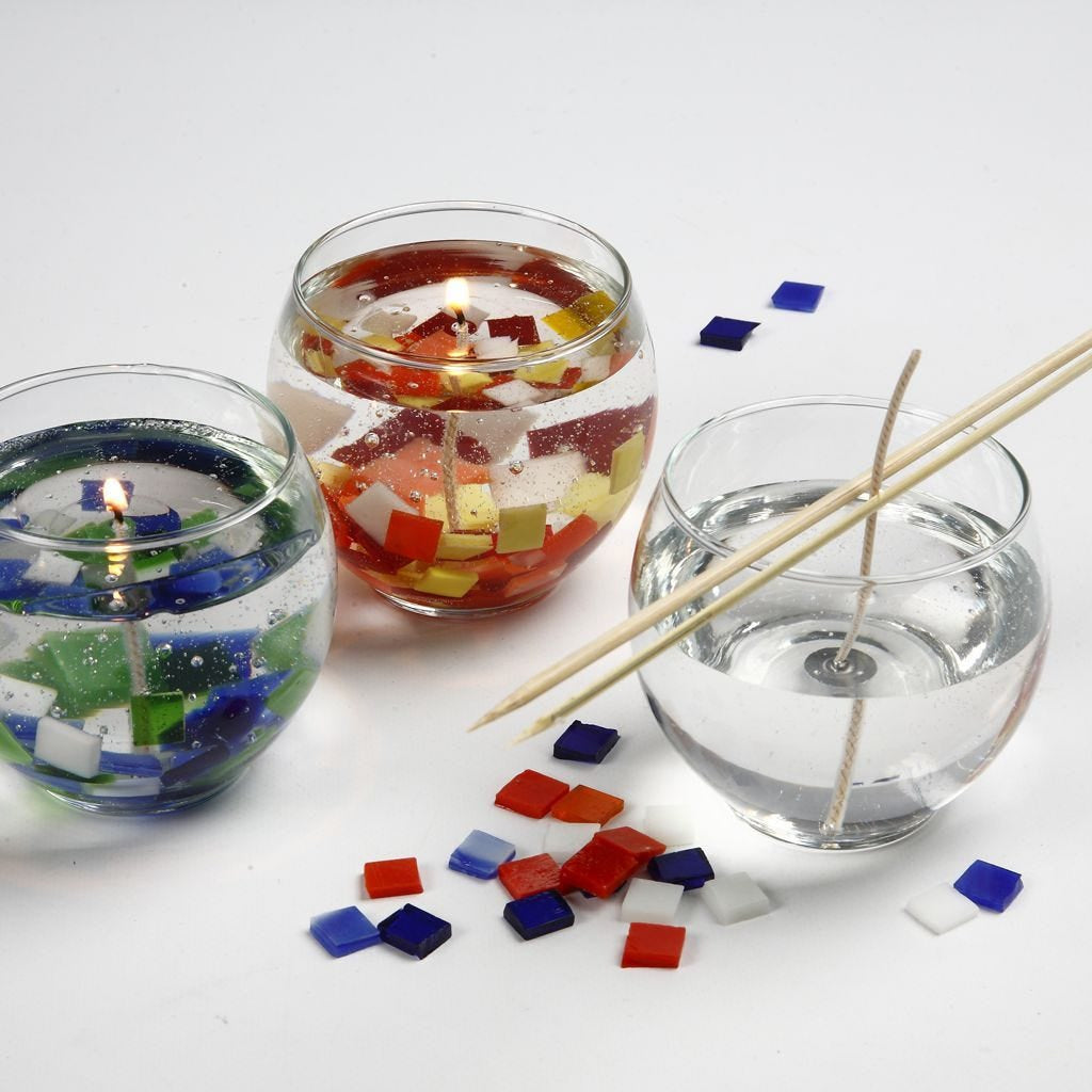 Creativ Company Kerzenglas – Glas, transparent – Ø 8 × 7 cm – 12-teilig