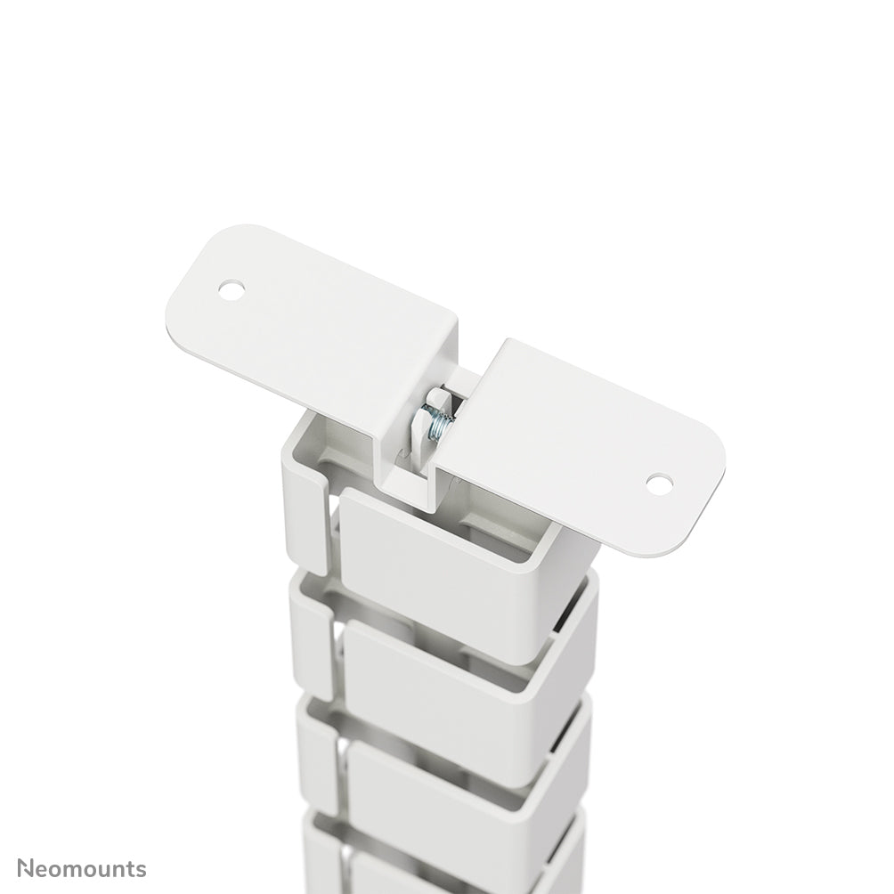 Neomounts Kabelmanagementarm, Tischmontage, magnetische Abdeckung, höhenverstellbar – weiss