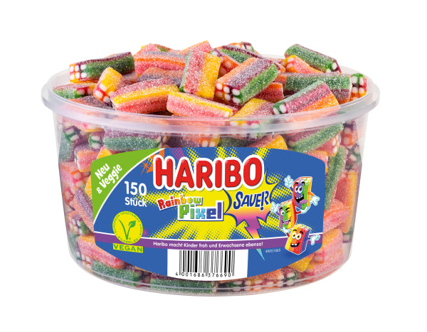 Haribo Pixel Gummibonbons – Früchte, vegan – 1,2 kg