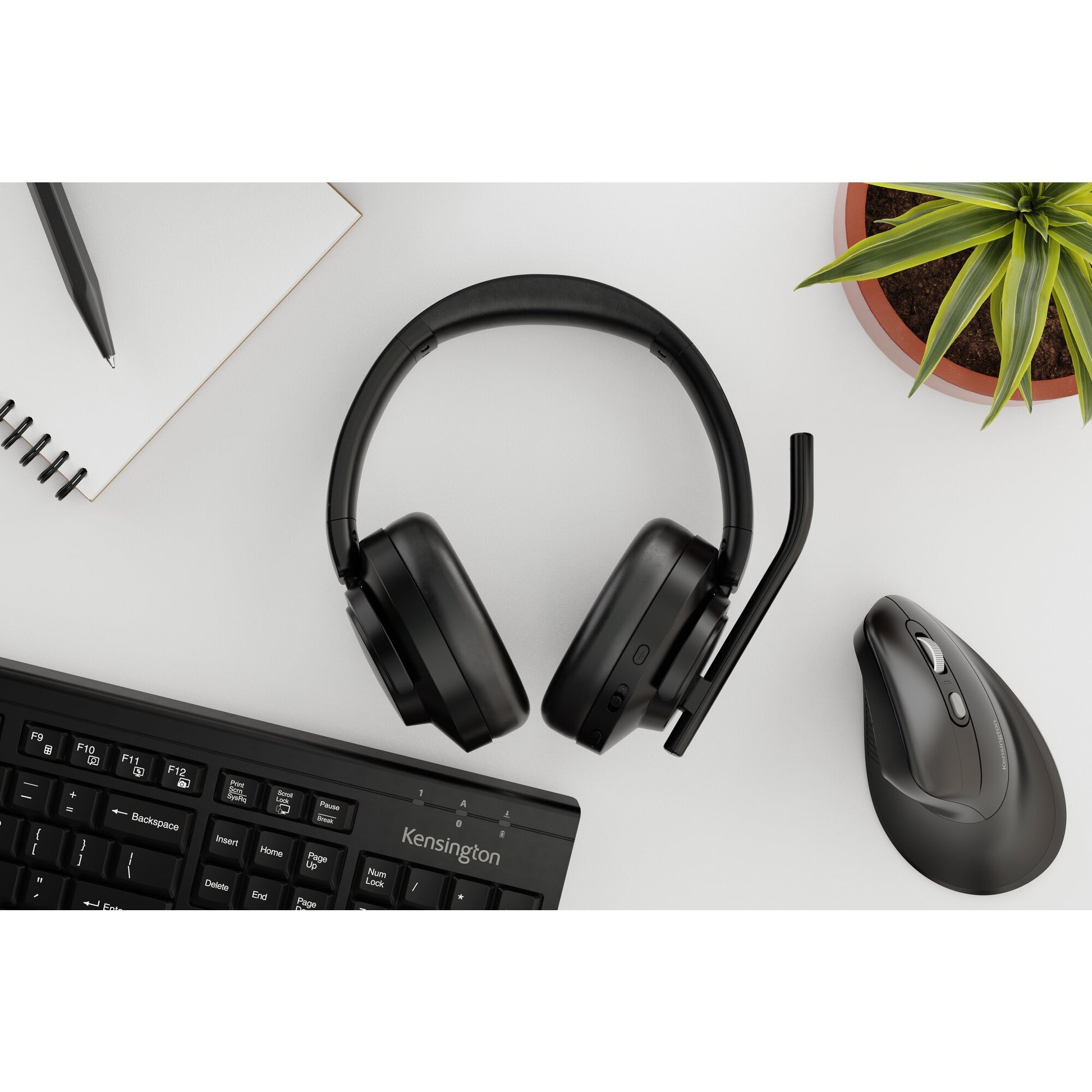 Kensington C3550 EQ Office-Headset – Over-Ear, Stereo, BT, ANC, BT 5.4