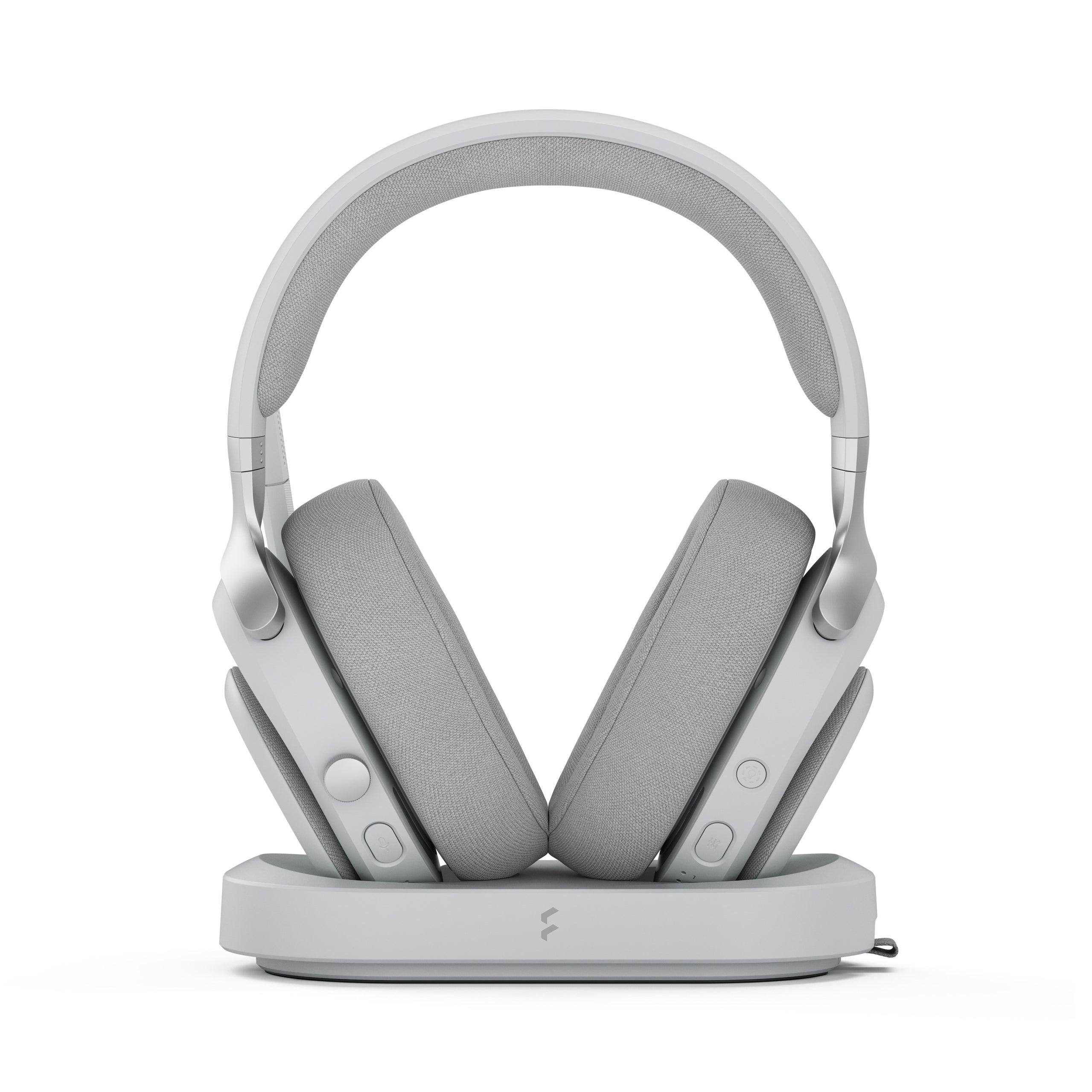 Fractal Design Scape Light Gaming-Headset – On-Ear, Stereo, Kabel (USB-C) + BT, mit Ladestation, Grau