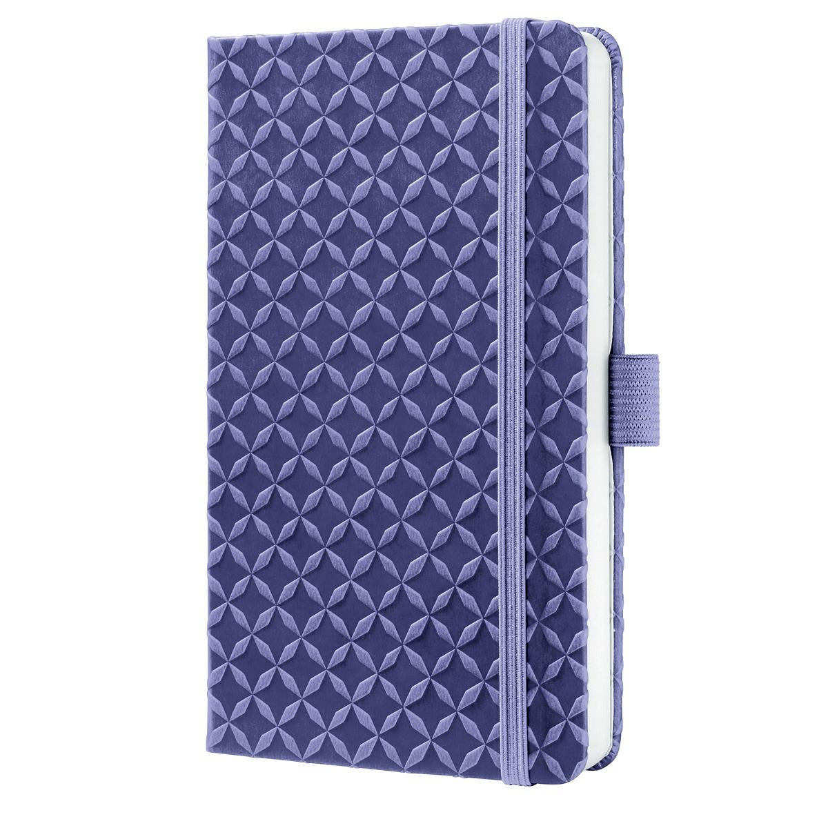 Sigel Notizbuch A6, liniert, Fadenheftung, 174 Seiten, perforiert, 80 g/m² – dunkelviolett