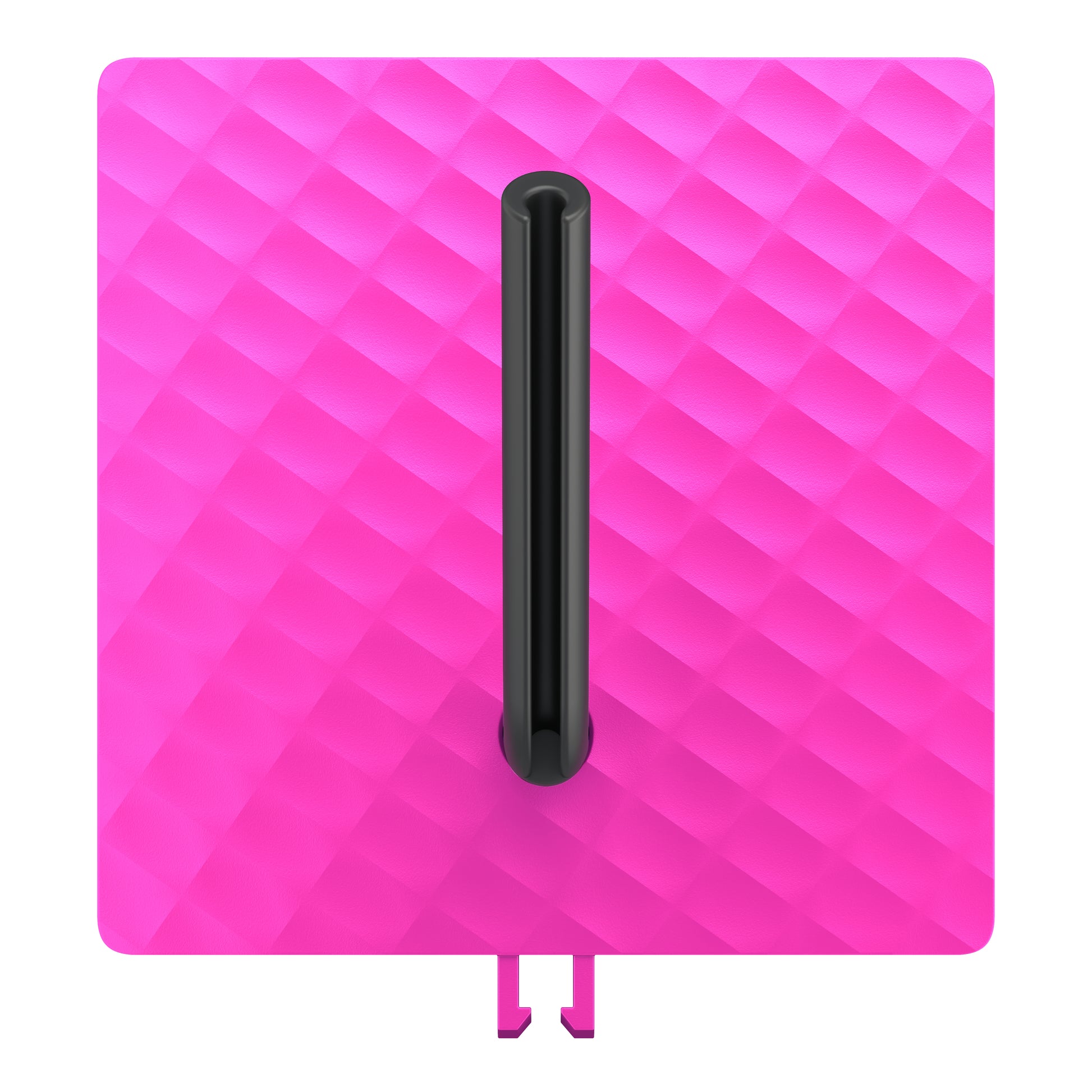 CHERRY XTRFY Kabelhalter – höhenverstellbar, Metall/Gummi/Silikon, Pink, 80 × 130 × 80 mm, 1 Stück
