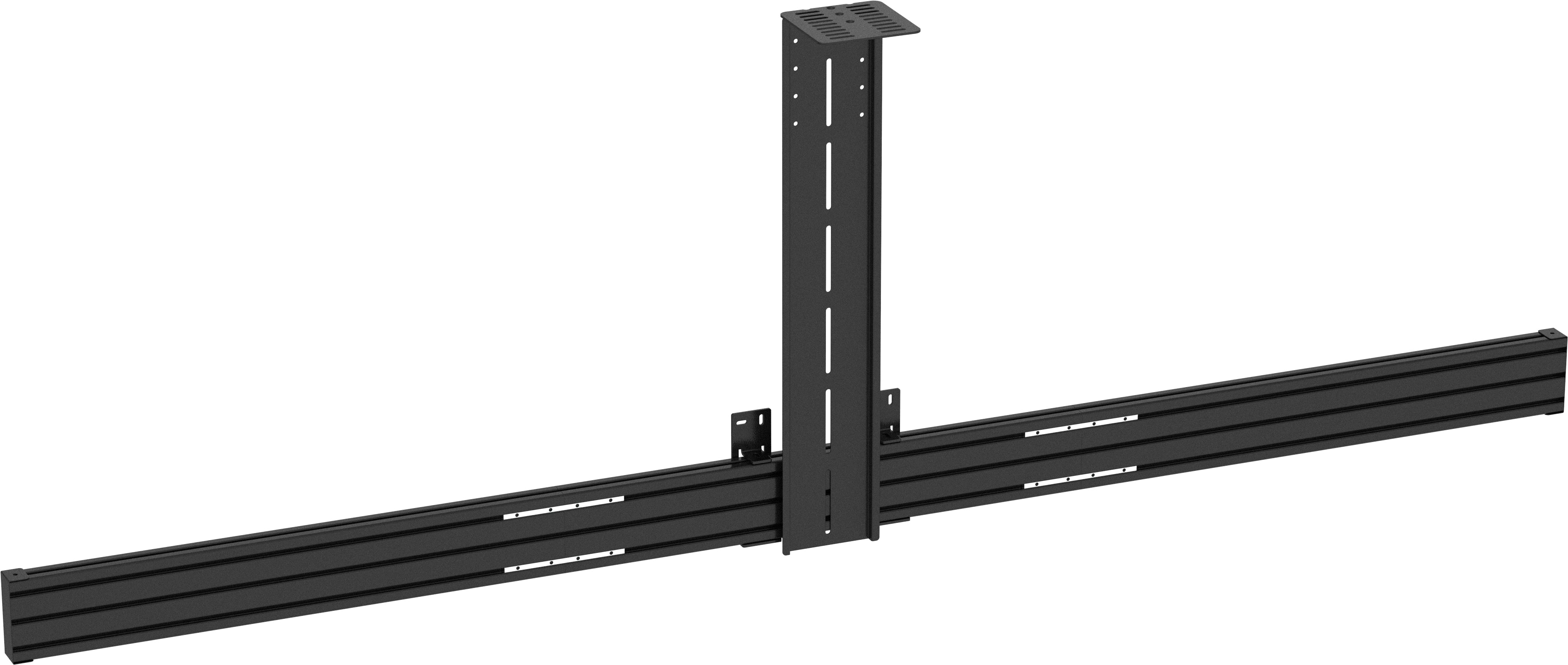 Vision F50 Schienen-Modul – 3 Displays, bis 95 kg – für VFM-W4X4, VFM-W4X6, VFM-W6X4 und andere – Schwarz