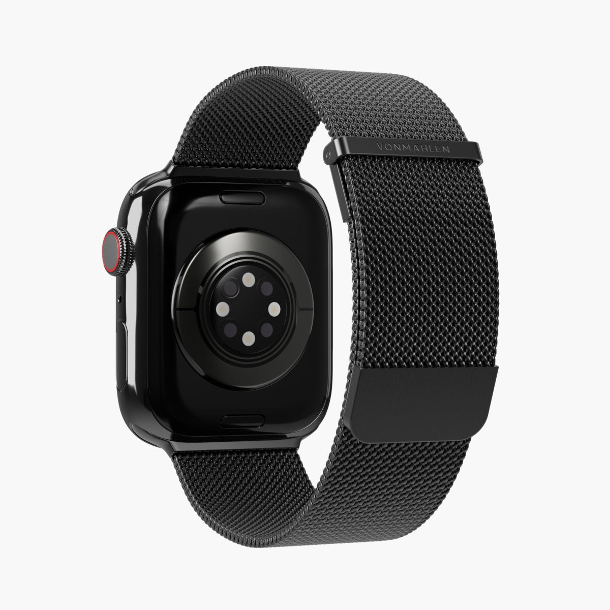Vonmählen Milanese Loop 2 – Edelstahl Schwarz, für Apple Watch 44–49 mm