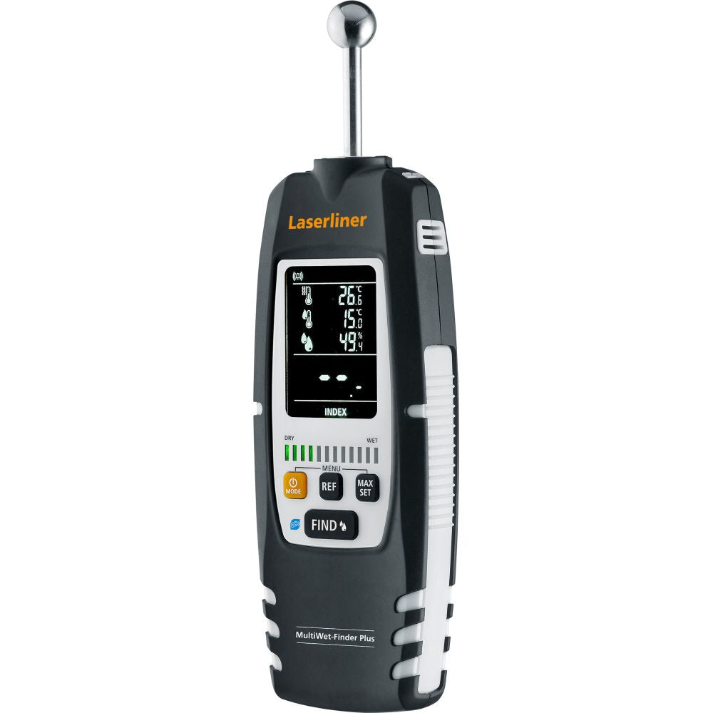 Laserliner MultiWet-Finder Plus – Elektronisches Hygrometer, Batterien inklusive
