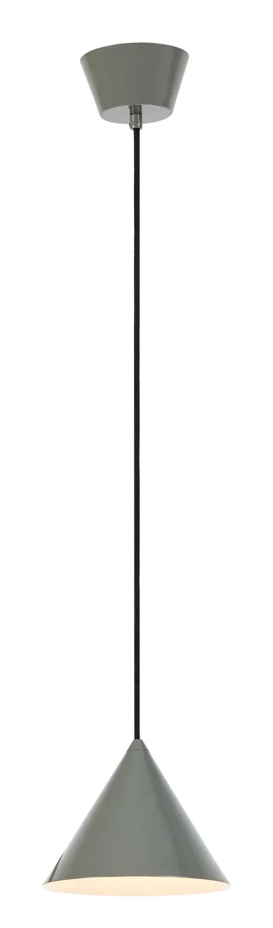Markslöjd Pendelleuchte TIP – Ø 19 × 16 cm, Pendellänge 166 cm, 40 W, 2700 K, grau, E14, exkl. Leuchtmittel